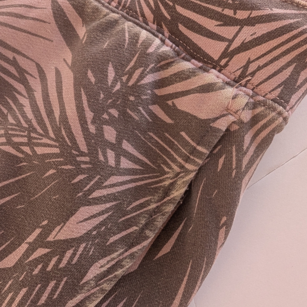 JoyLab Light Pink And Gray Palm Leaf Joggers - Picture 3 of 8